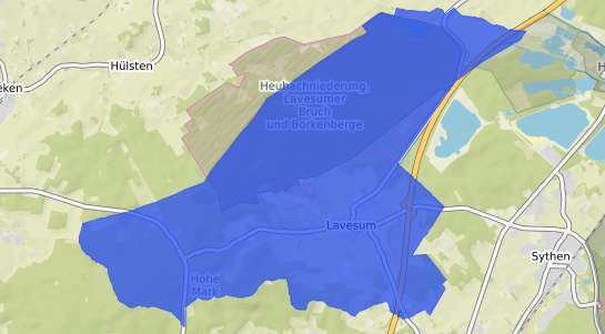 Bodenrichtwertkarte Haltern am See Lavesum